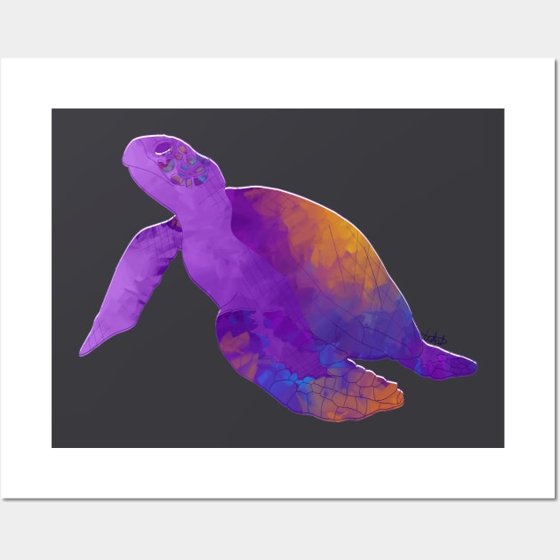 Tenacious Turtle Wall Art by artiumus